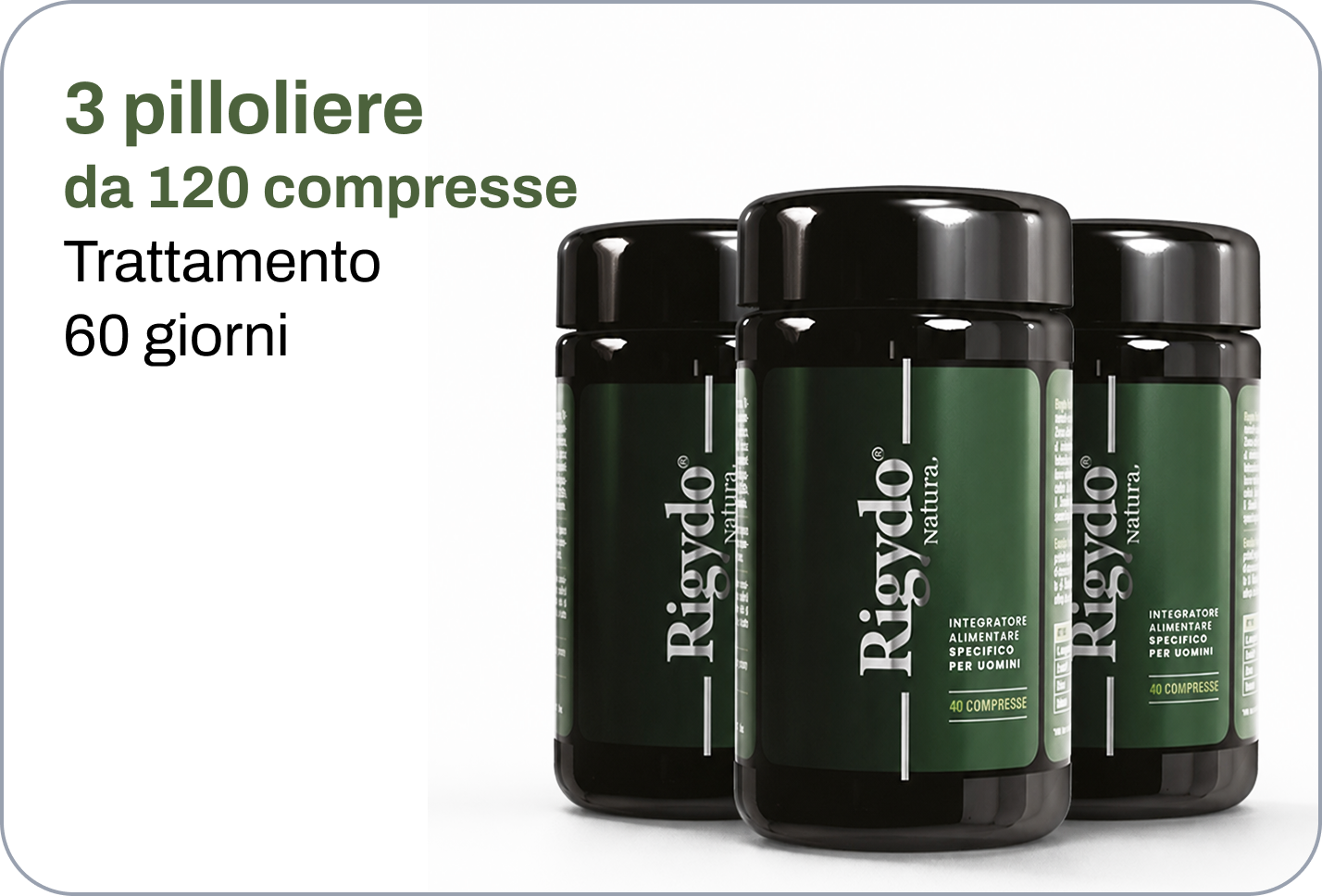 Rigydo® Natura Pack 40cpr con Erektis ( 3 pilloliere)